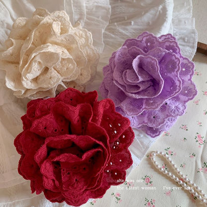 Floral Lace Hair Clamp
