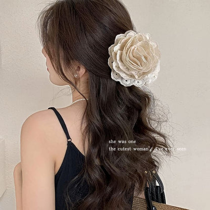 Floral Lace Hair Clamp