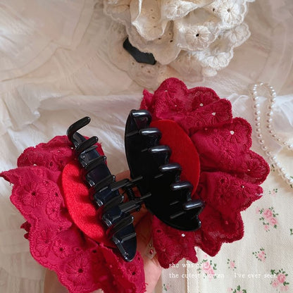 Floral Lace Hair Clamp