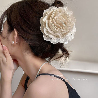 Floral Lace Hair Clamp