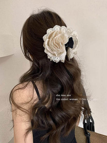Floral Lace Hair Clamp