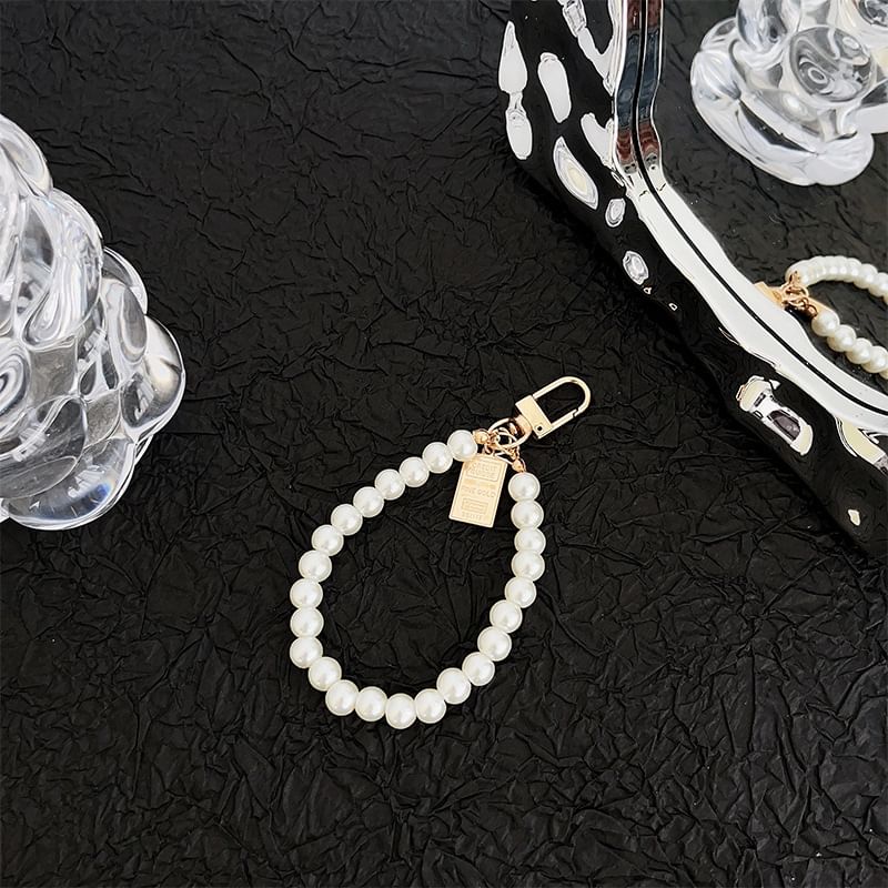 Faux Pearl Phone Strap