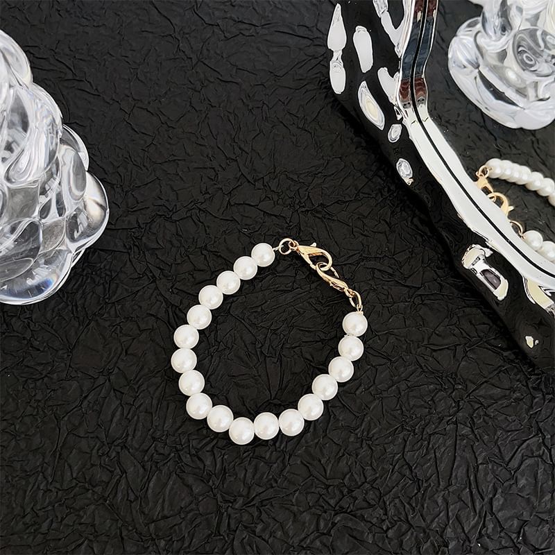 Faux Pearl Phone Strap