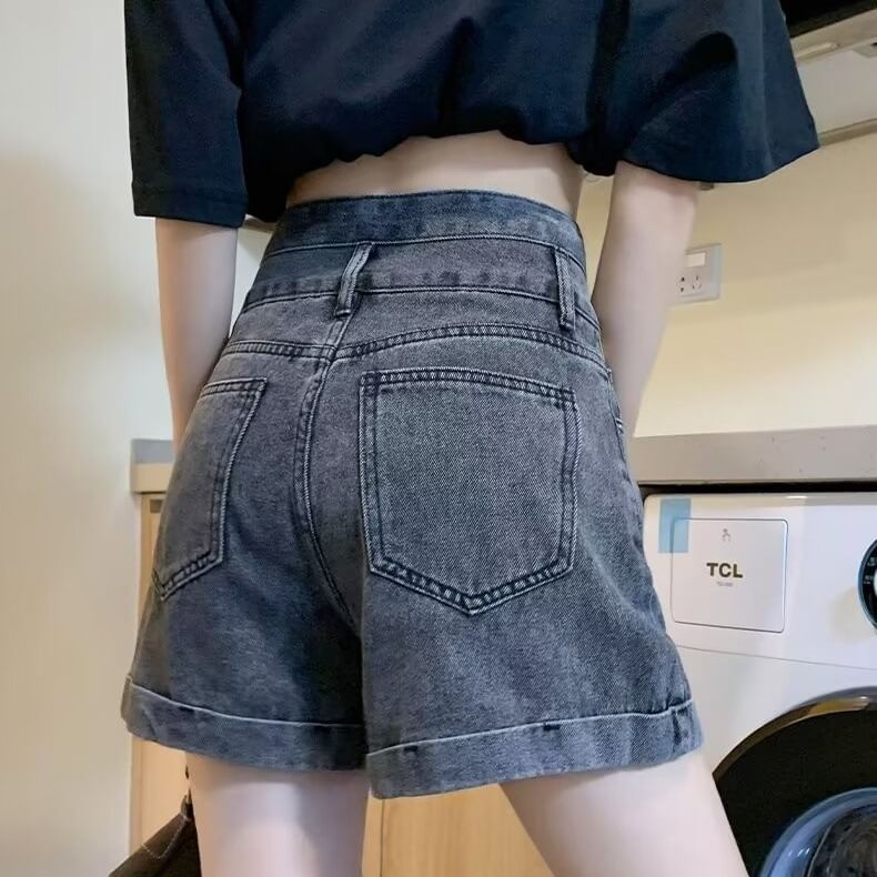 High Waist Denim Shorts