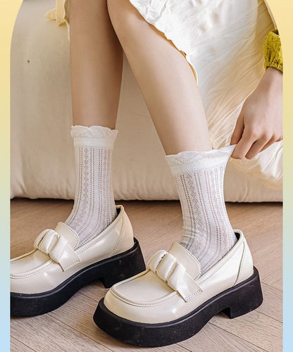 Ruffle Trim Socks Set