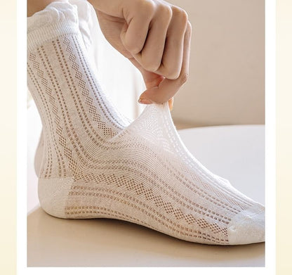 Ruffle Trim Socks Set