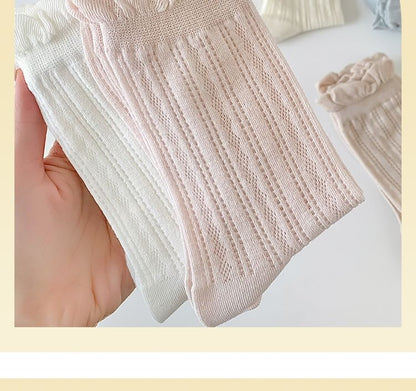 Ruffle Trim Socks Set