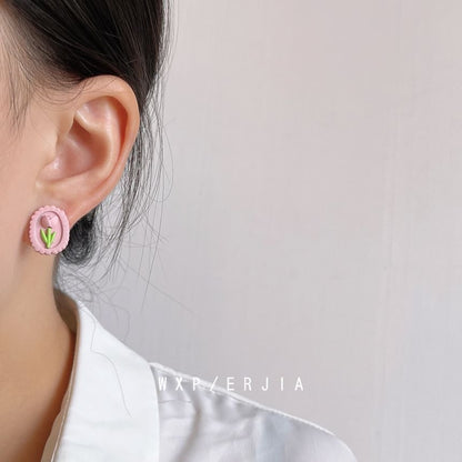 Tulip Alloy Ear Cuff