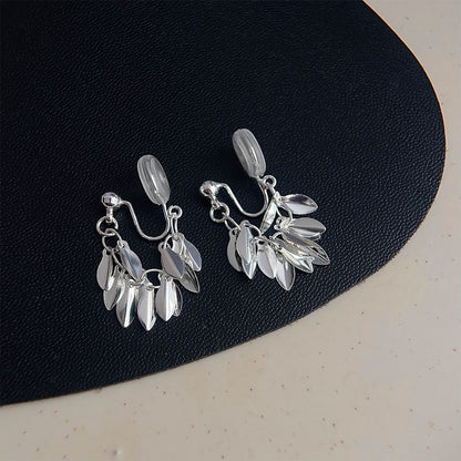 Leaf Alloy Chandelier Earring