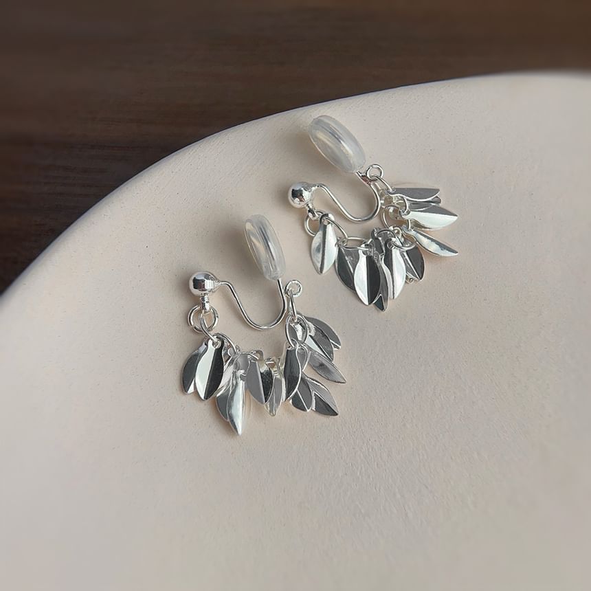 Leaf Alloy Chandelier Earring