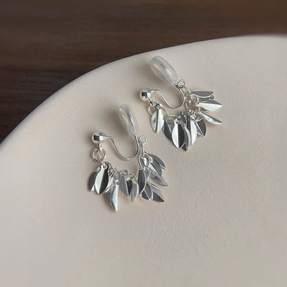 Leaf Alloy Chandelier Earring