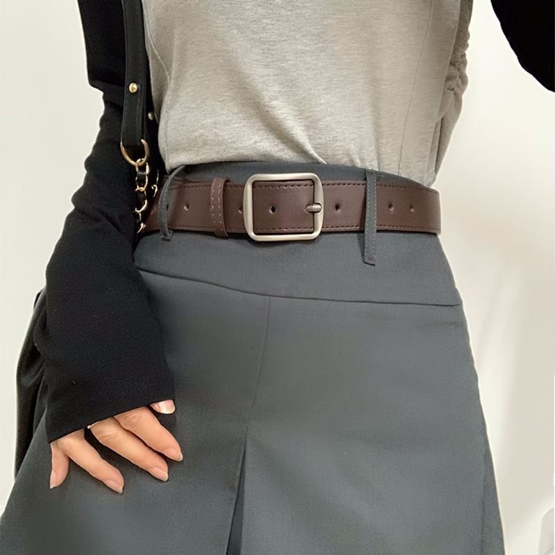 Faux Leather Belt