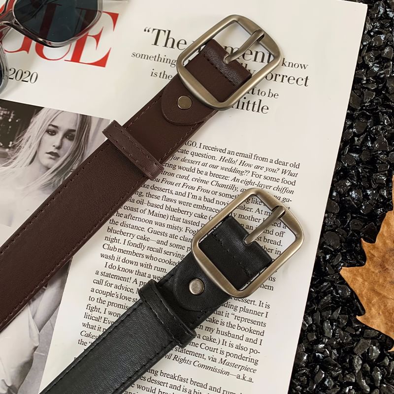 Faux Leather Belt