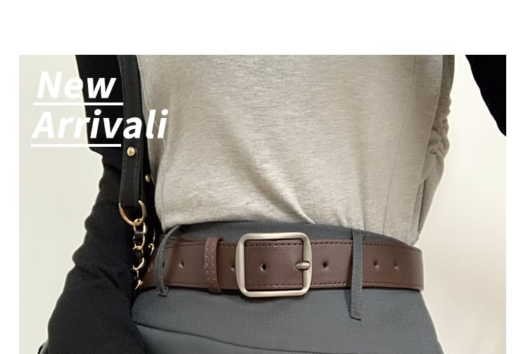 Faux Leather Belt