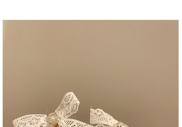 Lace Bow Alloy Hair Clip