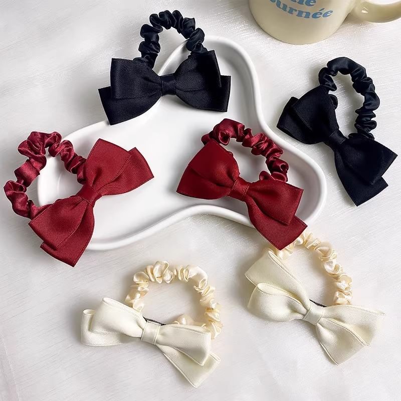 Bow Fabric Scrunchie