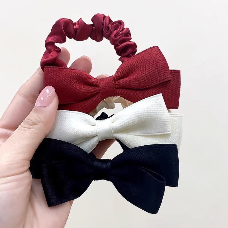 Bow Fabric Scrunchie