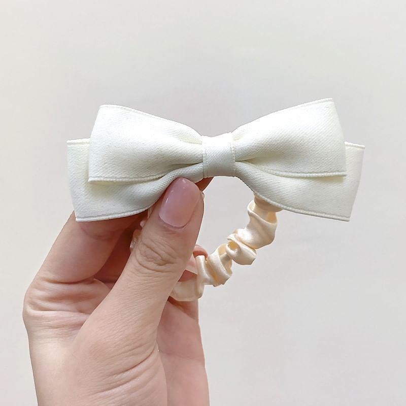 Bow Fabric Scrunchie