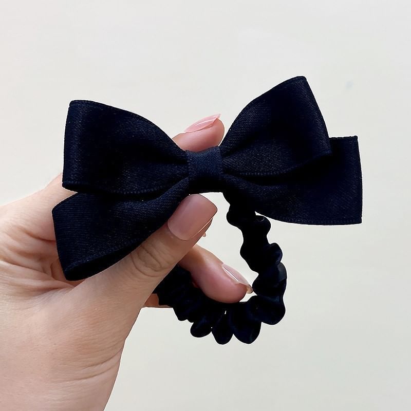 Bow Fabric Scrunchie