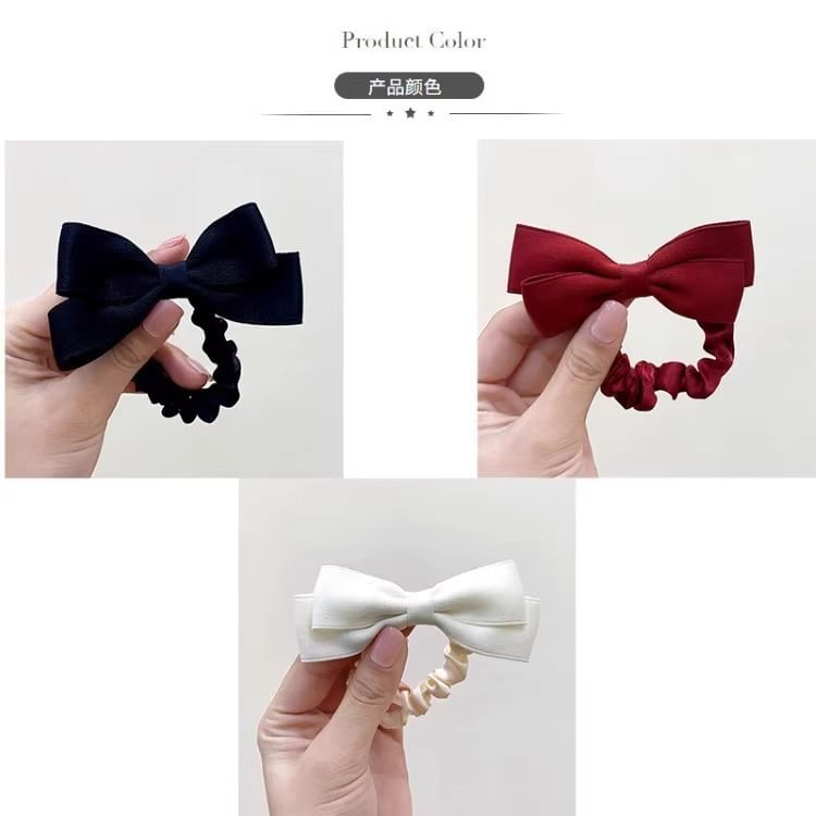 Bow Fabric Scrunchie