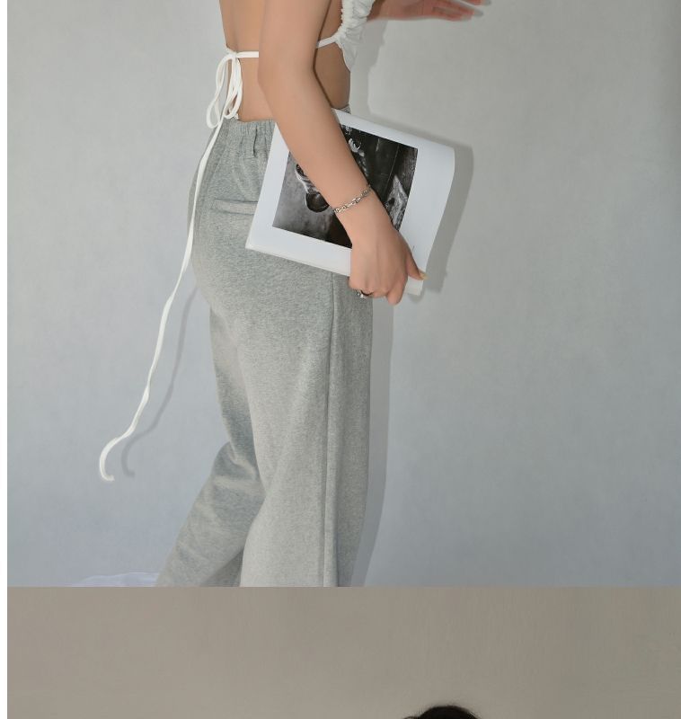 Plain Tee Back Cropped Short-Sleeve Open