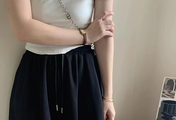 Skort Waist Plain High