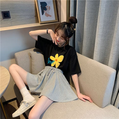 Drawstring Plain Shorts Waist