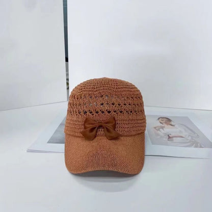 Baseball Woven Cap Bow