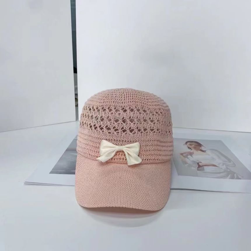 Baseball Woven Cap Bow