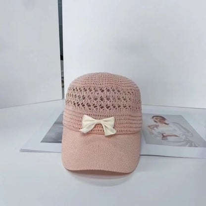 Baseball Woven Cap Bow