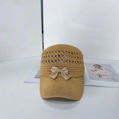 Baseball Woven Cap Bow