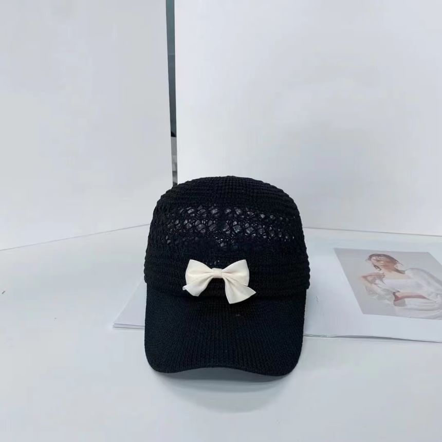 Baseball Woven Cap Bow