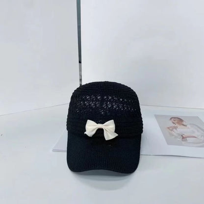 Baseball Woven Cap Bow