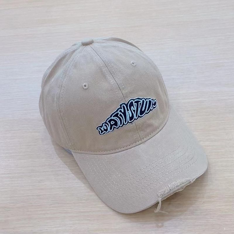 Lettering Cap Embroidered Baseball