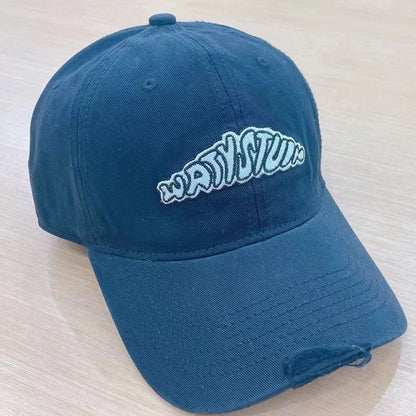 Lettering Cap Embroidered Baseball