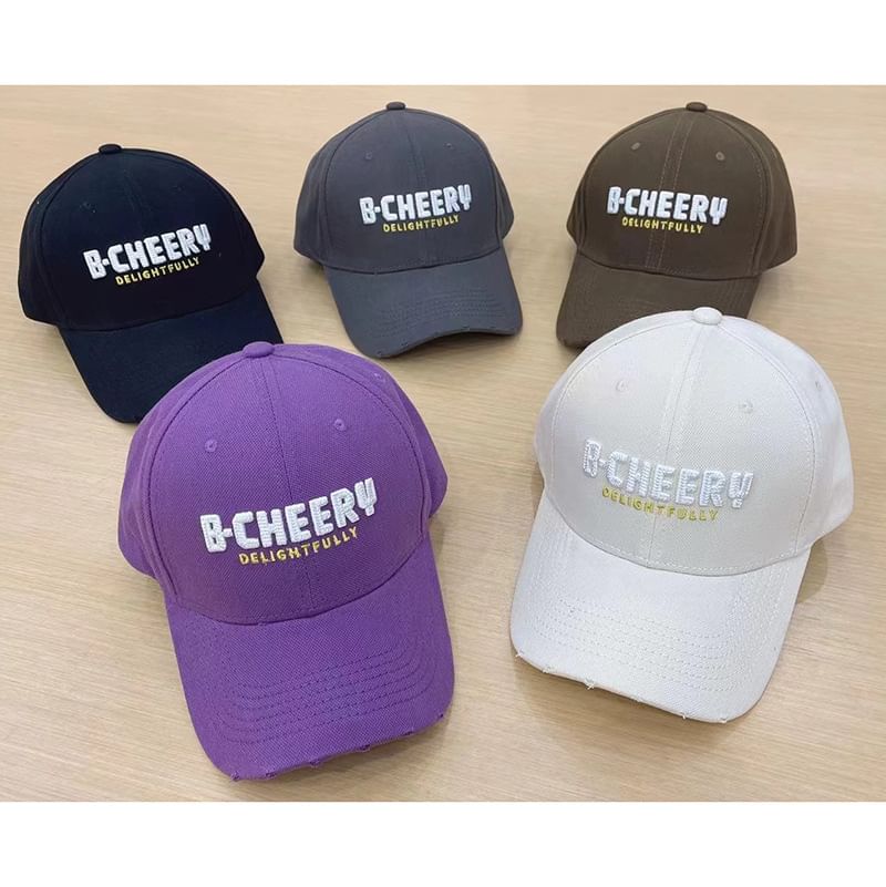 Cap Baseball Lettering Embroidered