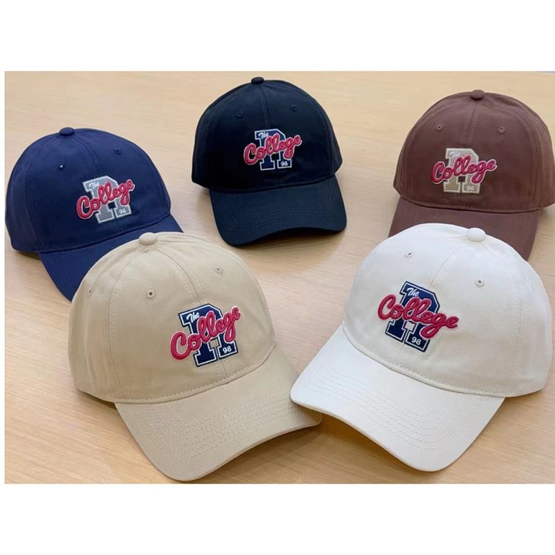 Baseball Embroidered Cap Lettering