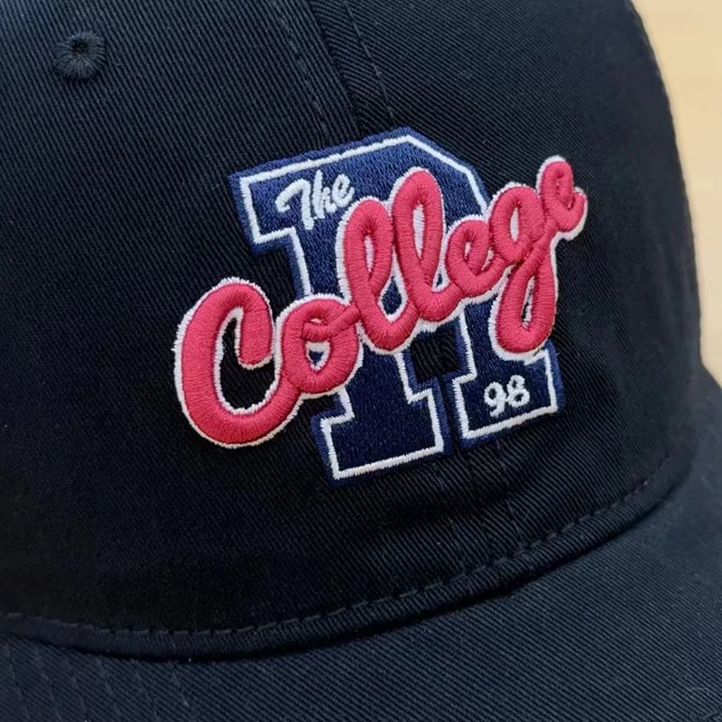 Baseball Embroidered Cap Lettering