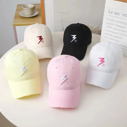 Lightning Embroidered Baseball Cap