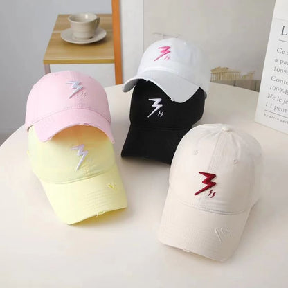 Lightning Embroidered Baseball Cap