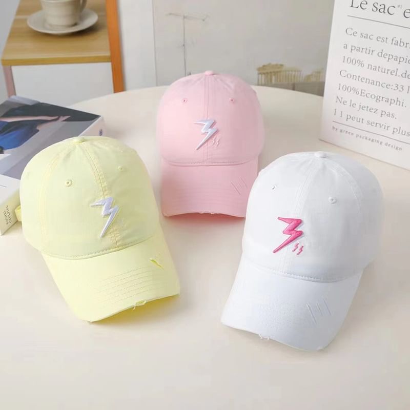 Lightning Embroidered Baseball Cap