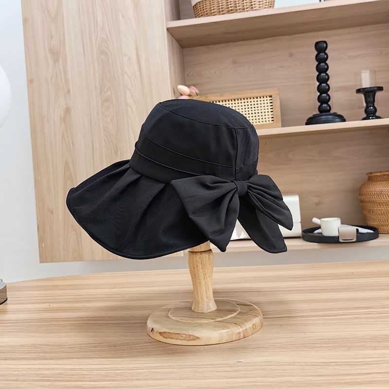 Bucket Hat Plain Bow
