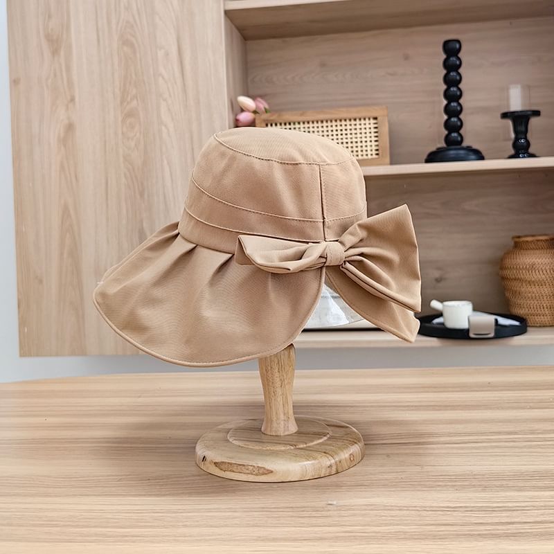 Bucket Hat Plain Bow