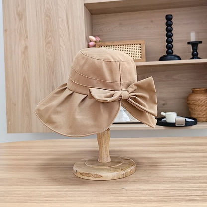 Bucket Hat Plain Bow