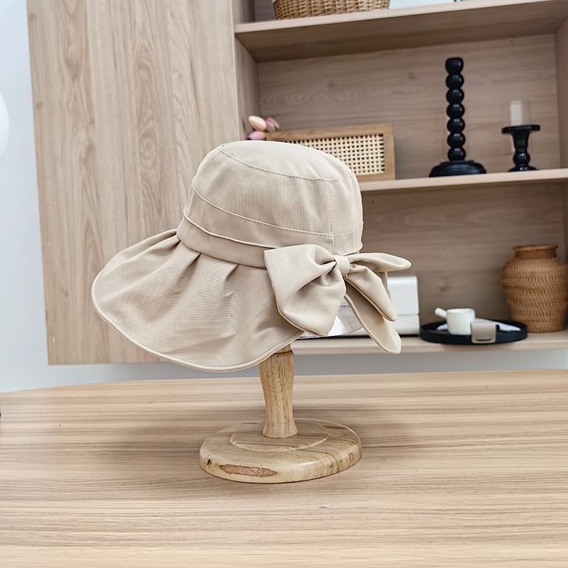 Bucket Hat Plain Bow