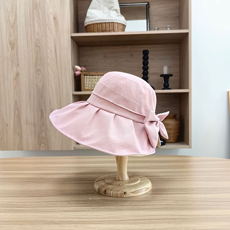 Bucket Hat Plain Bow