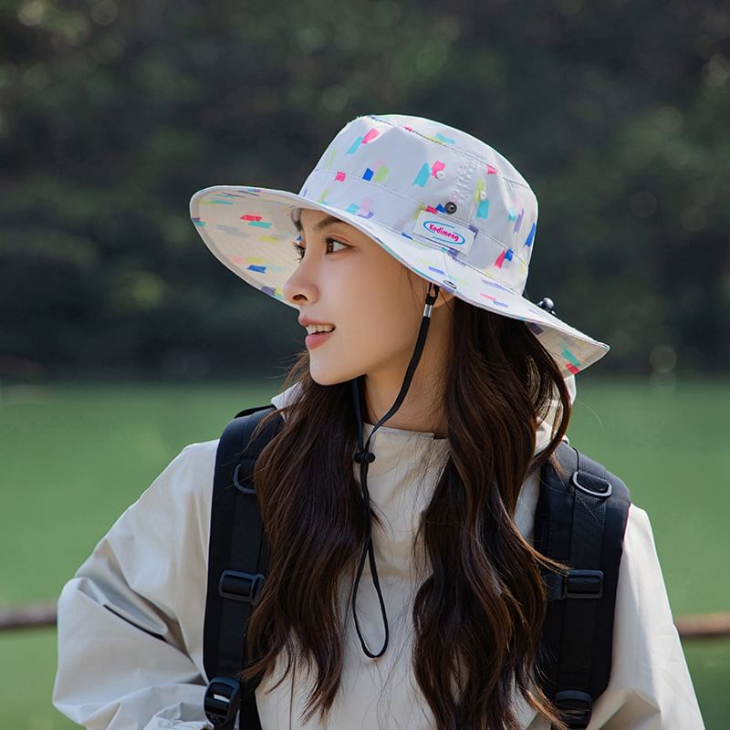 Applique Print Boonie Hat