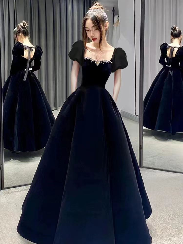 Designs) Gown (Various Evening A-Line Velvet