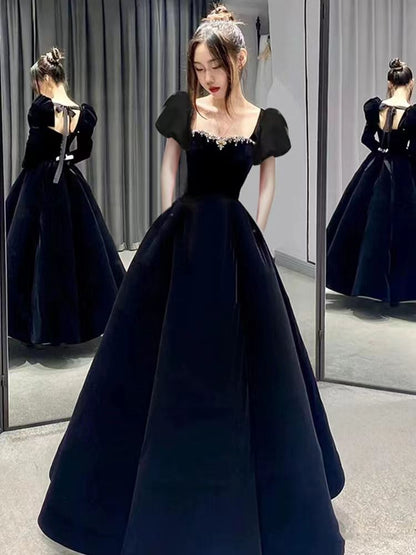 Designs) Gown (Various Evening A-Line Velvet