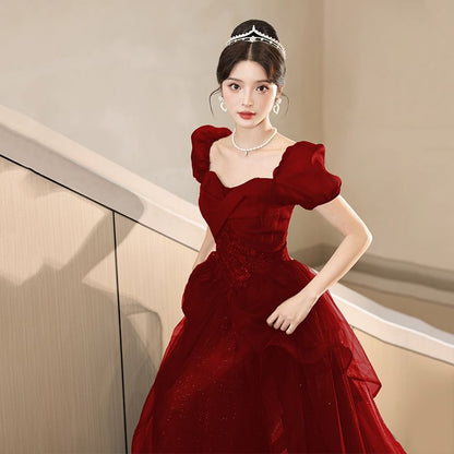 Designs) Evening Mesh (Various A-Line Gown